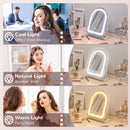 HOMCOM Vanity Mirror with Lights, 3 Colour, 360° Rotation, Touch Screen