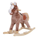 HOMCOM Children's Rocking Horse - Brown