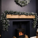 Premier Christmas Rocky Mountain Garland 2.7m  Snow Flocked with Cones