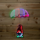 60cm Infinity Light up Hanging Parachute Gonk Christmas Decoration with Multi-Coloured LEDs