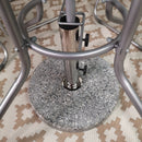 25kg Round Granite Garden Parasol / Umbrella Base Weight Stainless Steel Pole