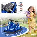 AIYAPLAY Electric Kids Bumper Car With 360 Degree Rotation Spin, Blue