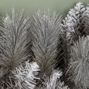 1.8m (6ft) Silver Christmas Garland with Glitter Tips