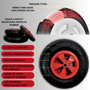 Replacement 13" X 3" Pneumatic Garden Wheelbarrow Wheel With Axle
