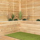 Green PVC Coated Metal Garden Patio Border Fencing