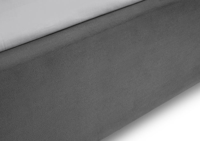 Rosa 90cm Single Bed - Grey