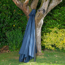 Samuel Alexander 2.7m Havana Garden Patio Parasol with Crank Handle in Blue