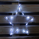 1.2m x 1.2m FlexiBrights Christmas Star Curtain Lights with 258 White LEDs