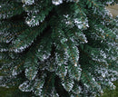 6.5ft (2m) Pencil Style Slim Snow Tipped Artificial Christmas Tree in Green