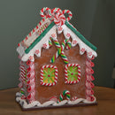 23cm Battery Operated LED Christmas Gingerbread Candy Chalet Decoration