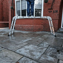 3.46m Lightweight Aluminium Folding Multi-position Work Platform Ladder