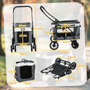 PawHut Foldable Pet Stroller W/ Detachable Carrier, Soft Padding