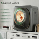 HOMCOM Compact Dryer Machine With 5 Modes, 4kg Small Tumble Dryer, Grey