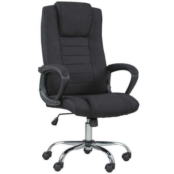 Vinsetto Office Chair For Desk, With Height Adjustable, Wheels, Black