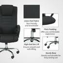 Vinsetto Office Chair for Desk, with Height Adjustable, Wheels, Black