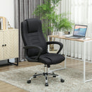 Vinsetto Office Chair for Desk, with Height Adjustable, Wheels, Black