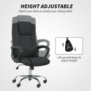 Vinsetto Office Chair for Desk, with Height Adjustable, Wheels, Black