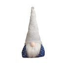 35cm Festive Christmas Sitting Light Up Lit Gonk with Grey Hat and Blue Body