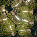 4.5m Set Of 10 Connectable Festoon Bulb Lights In Warm White With Timer Function
