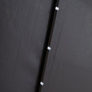 3m Solar Powered Lit Banana Cantilever Garden Parasol with LEDs & Base Weights Included in Grey