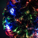 Christmas Time 3ft 90cm Green/White Artificial Christmas Tree W/ Prelit LED Lights-Multicolor