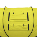 Outsunny Camping Tent Dome Pop-up Tent with Windows for 4-5 Person Yellow
