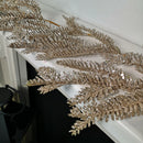 1.8m Light Champagne Glitter Fir Christmas Garland Decoration