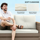 Outsunny L Shaped Garden Conversation Chaise Lounge Furniture