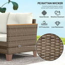 Outsunny L Shaped Garden Conversation Chaise Lounge Furniture