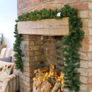 Samuel Alexander 270cm (9ft) X 25cm Plain Green Christmas Garland Decoration