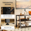 HOMCOM TV Stand Cabinet with Swivel Bracket for 32 - 65 Inch TVs