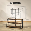 HOMCOM TV Stand Cabinet with Swivel Bracket for 32 - 65 Inch TVs