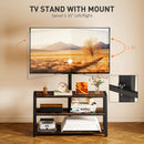 HOMCOM TV Stand Cabinet with Swivel Bracket for 32 - 65 Inch TVs