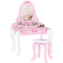 AIYAPLAY Kids Dressing Table Set, 2 PCS Children Vanity Table with Stool