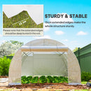 Outsunny 4 X 3 X 2m Greenhouse Replacement Cover ONLY For Tunnel Greenhouse