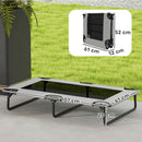 PawHut Raised Dog Bed With Breathable Mesh For Dogs