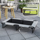 PawHut Raised Dog Bed With Breathable Mesh For Dogs