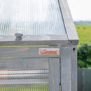 1.2m x 0.69m Small Grey Wooden Mini Greenhouse Cold Frame