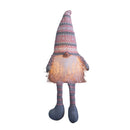 50cm Battery Operated Light up Male Christmas Gonk with Dangly Legs in Striped Hat