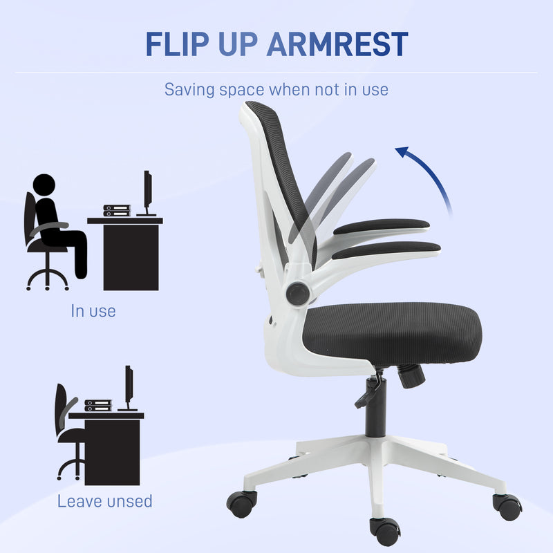 Vinsetto Mesh Office Chair Computer Chair with Swivel Wheels for Home Office