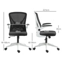 Vinsetto Mesh Office Chair Computer Chair With Swivel Wheels For Home Office
