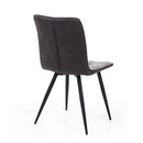 Rodeo Suede Effect Light Grey Dining Chair - Set Of 2