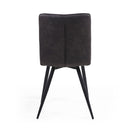 Rodeo Suede Effect Light Grey Dining Chair - Set Of 2