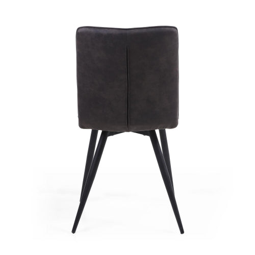 Rodeo Suede Effect Light Grey Dining Chair - Set Of 2