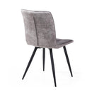 Rodeo Suede Effect Dark Grey Dining Chair