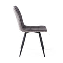 Rodeo Suede Effect Dark Grey Dining Chair