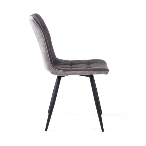 Rodeo Suede Effect Dark Grey Dining Chair