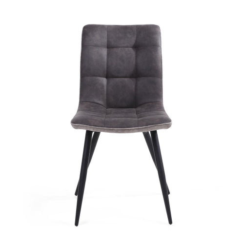 Rodeo Suede Effect Dark Grey Dining Chair