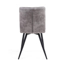 Rodeo Suede Effect Dark Grey Dining Chair