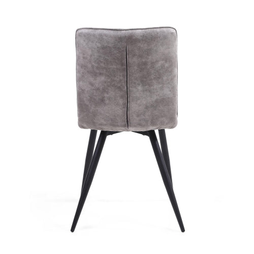 Rodeo Suede Effect Dark Grey Dining Chair